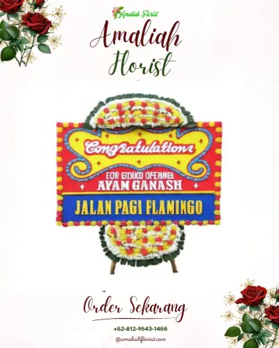 Bunga Papan Congratulation di Babat Lamongan
